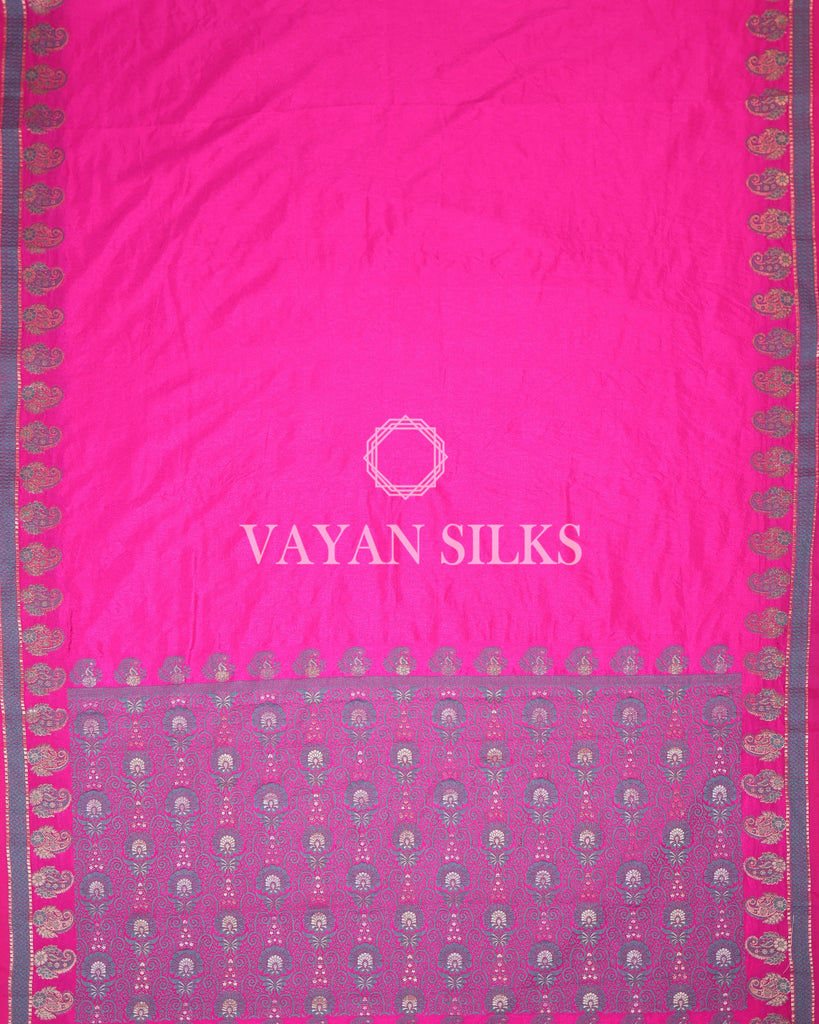 Pink Banarasi Silk Saree