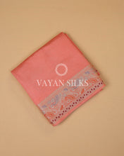 Load image into Gallery viewer, Peach  Banarasi Silk Saree