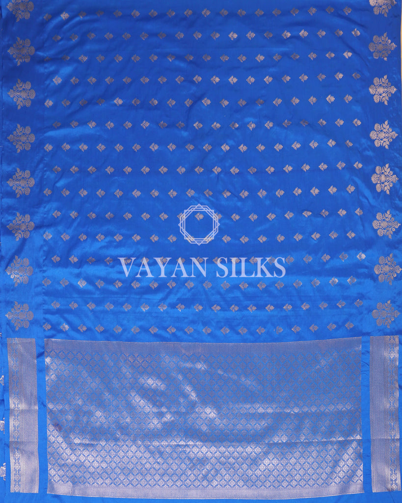 Royal Blue Banarasi Silk Saree