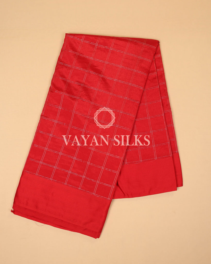 Red Banarasi Silk Saree