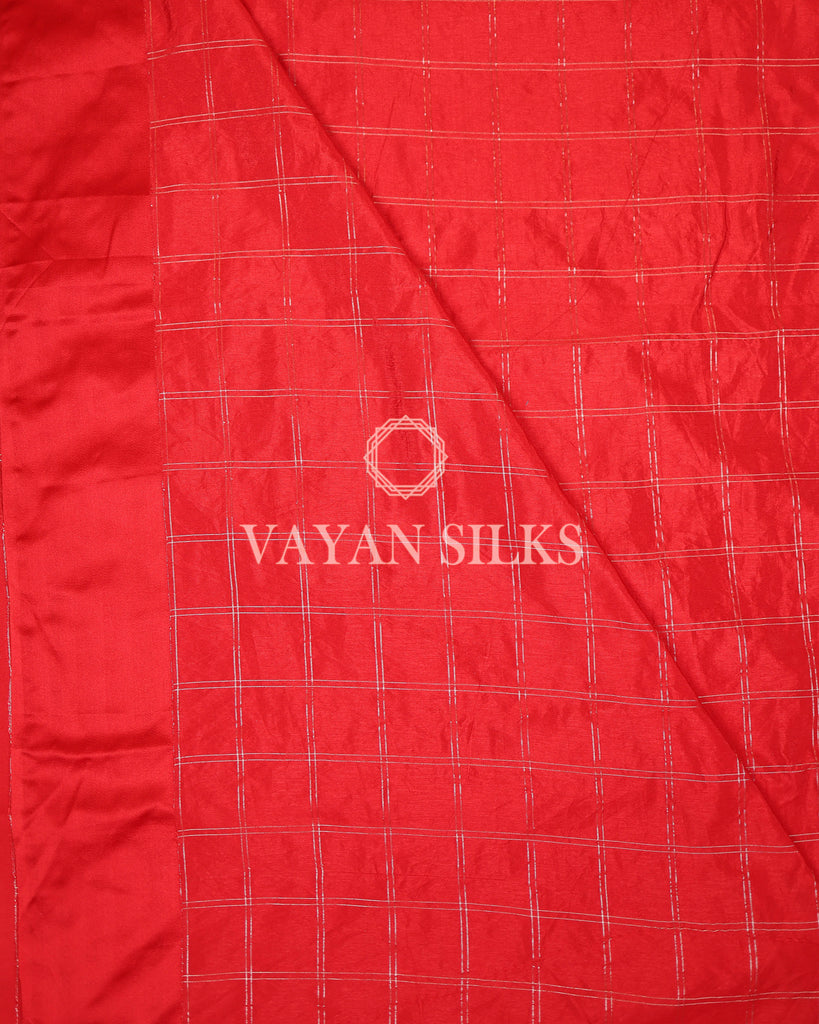 Red Banarasi Silk Saree