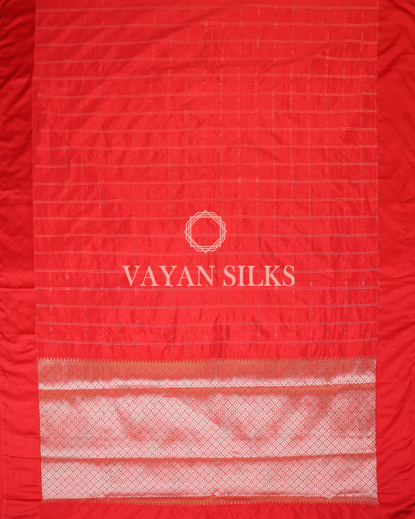 Red Banarasi Silk Saree