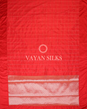 Load image into Gallery viewer, Red Banarasi Silk Saree
