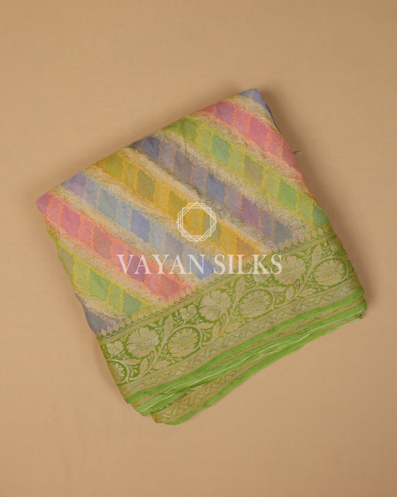 Green Banarasi Silk Saree