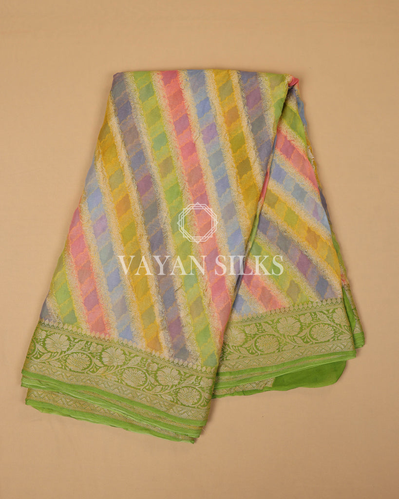 Green Banarasi Silk Saree