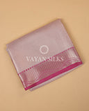 Light Pink Tissue Silk Saree