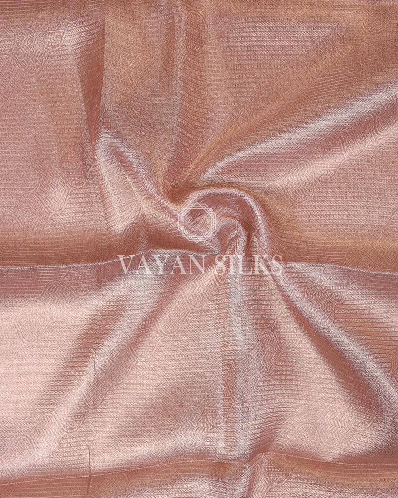 Light Pink Tissue Silk Saree