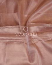 Load image into Gallery viewer, Light Pink Tissue Silk Saree