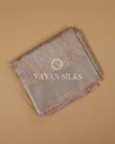 Soft Light Pink Tissue Silk Saree