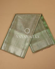 Load image into Gallery viewer, Green Tissue Silk Saree