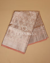 Load image into Gallery viewer, Peach Tissue Silk Saree