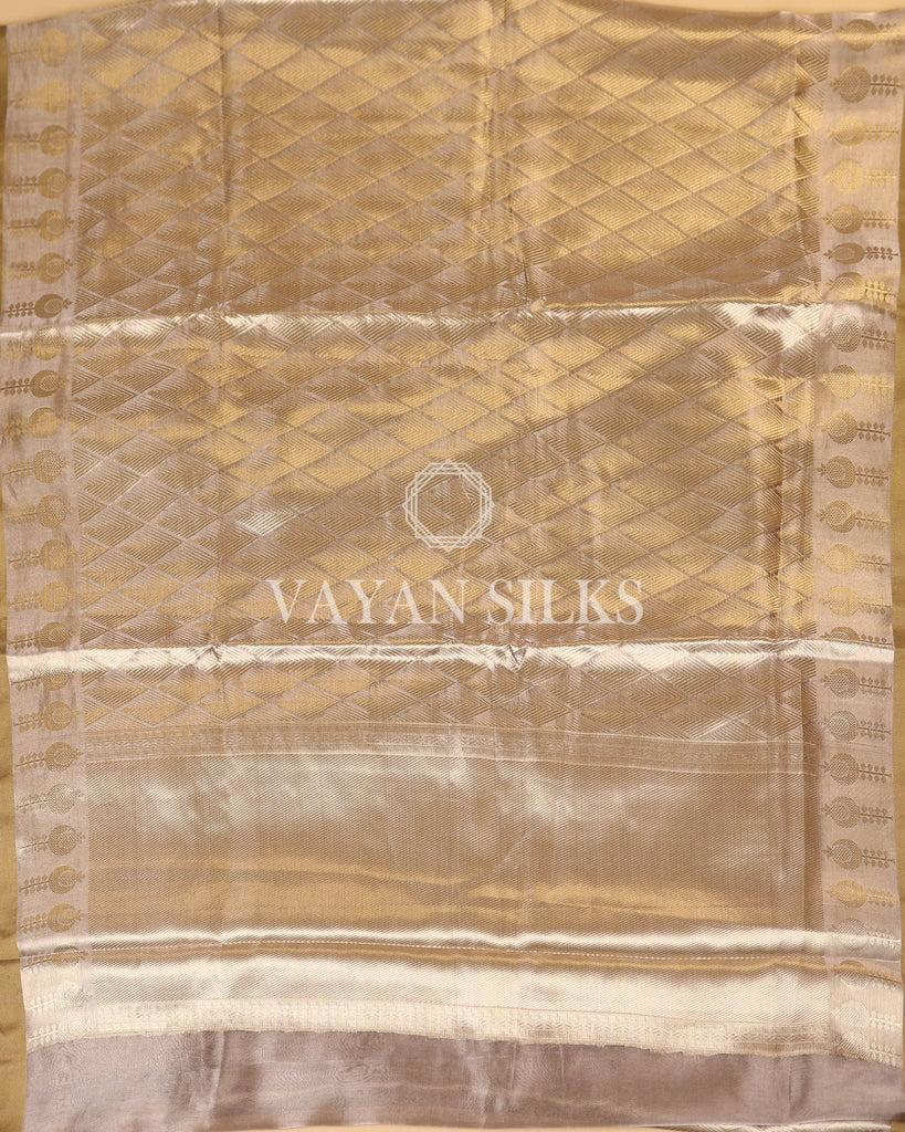 Mehendi Green Tissue Silk Saree