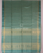 Load image into Gallery viewer, Teal Green Pure Tussar Silk Saree