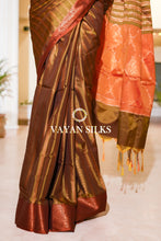 Load image into Gallery viewer, Mehendi Green Banarasi Art Silk Saree