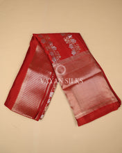 Load image into Gallery viewer, Maroon Banarasi Tussar Silk Saree