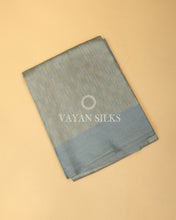Load image into Gallery viewer, Aqua Blue Handwoven Pure Tussar Silk Saree
