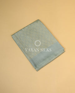 Aqua Blue Handwoven Pure Tussar Silk Saree