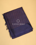 Blue Copper Zari Woven Pure Tussar Silk Saree