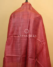 Load image into Gallery viewer, Blue Grey Maroon Tussar Silk Unstitched Suit Set
