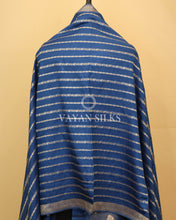Load image into Gallery viewer, Blue Pure Chiniya Banarasi Silk Unstitched Suit Set