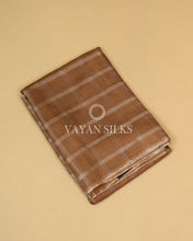 Load image into Gallery viewer, Brown Semi-Tussar Silk Saree