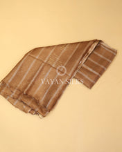 Load image into Gallery viewer, Brown Semi-Tussar Silk Saree