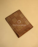 Chocolate Brown Handwoven Pure Tussar Silk Saree