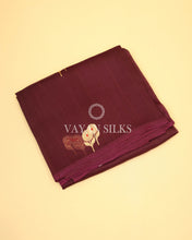 Load image into Gallery viewer, Purple Pure Kora  Banarasi Silk Saree