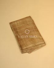 Load image into Gallery viewer, Golden Brown Semi-Tussar Silk Saree