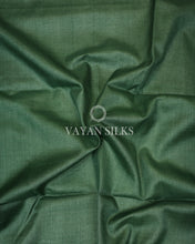 Load image into Gallery viewer, Green Copper Zari Woven Pure Tussar Silk Saree