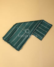 Load image into Gallery viewer, Green Semi-Tussar Silk Saree