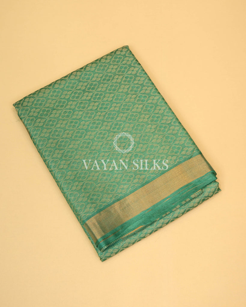 Green Handwoven Pure Tussar Silk Saree