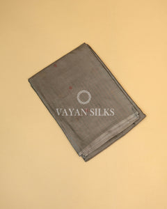 Grey Semi-Tussar Silk Saree