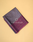 Lavender Purple Handwoven Pure Tussar Silk Saree
