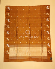 Load image into Gallery viewer, Mustard Pure Katan Banarasi Silk Saree