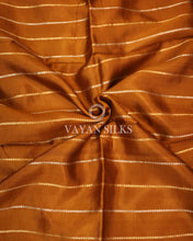 Load image into Gallery viewer, Mustard Pure Katan Banarasi Silk Saree