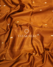 Load image into Gallery viewer, Mustard Pure Katan Banarasi Silk Saree
