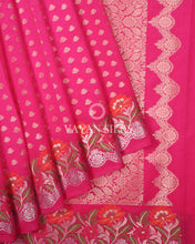 Load image into Gallery viewer, Pink Semi Silk Banarasi Saree