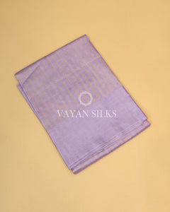 Lavender Handwoven Pure Tussar Silk Saree