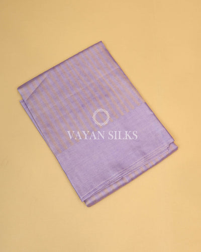 Lavender Handwoven Pure Tussar Silk Saree