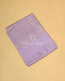 Lavender Handwoven Pure Tussar Silk Saree
