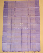 Load image into Gallery viewer, Lavender Handwoven Pure Tussar Silk Saree