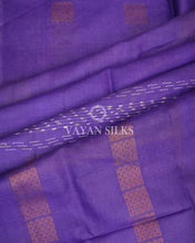 Load image into Gallery viewer, Purple Copper Zari Woven Pure Tussar Silk Saree