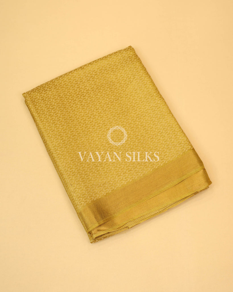 Yellow Handwoven Pure Tussar Silk Saree