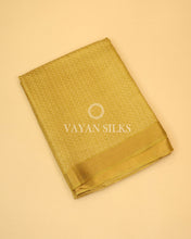 Load image into Gallery viewer, Yellow Handwoven Pure Tussar Silk Saree