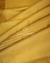 Load image into Gallery viewer, Yellow Handwoven Pure Tussar Silk Saree