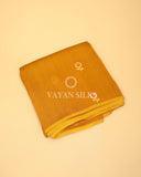 Yellow Pure Kora  Banarasi Silk Saree