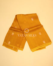 Load image into Gallery viewer, Yellow Pure Kora  Banarasi Silk Saree