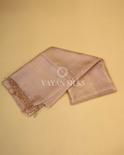 Load image into Gallery viewer, Light Beige Brown Handwoven Pure Tussar Silk Saree