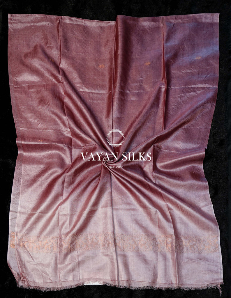 Lavender Handwoven Tussar Silk Suit Set